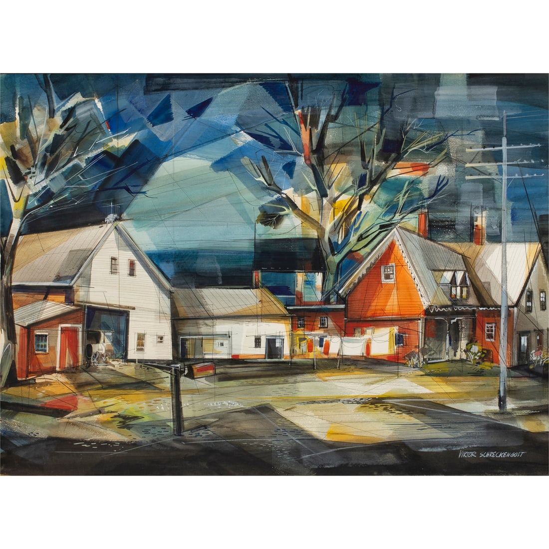 Watercolor, Vicktor Schreckengost (1 of 4)