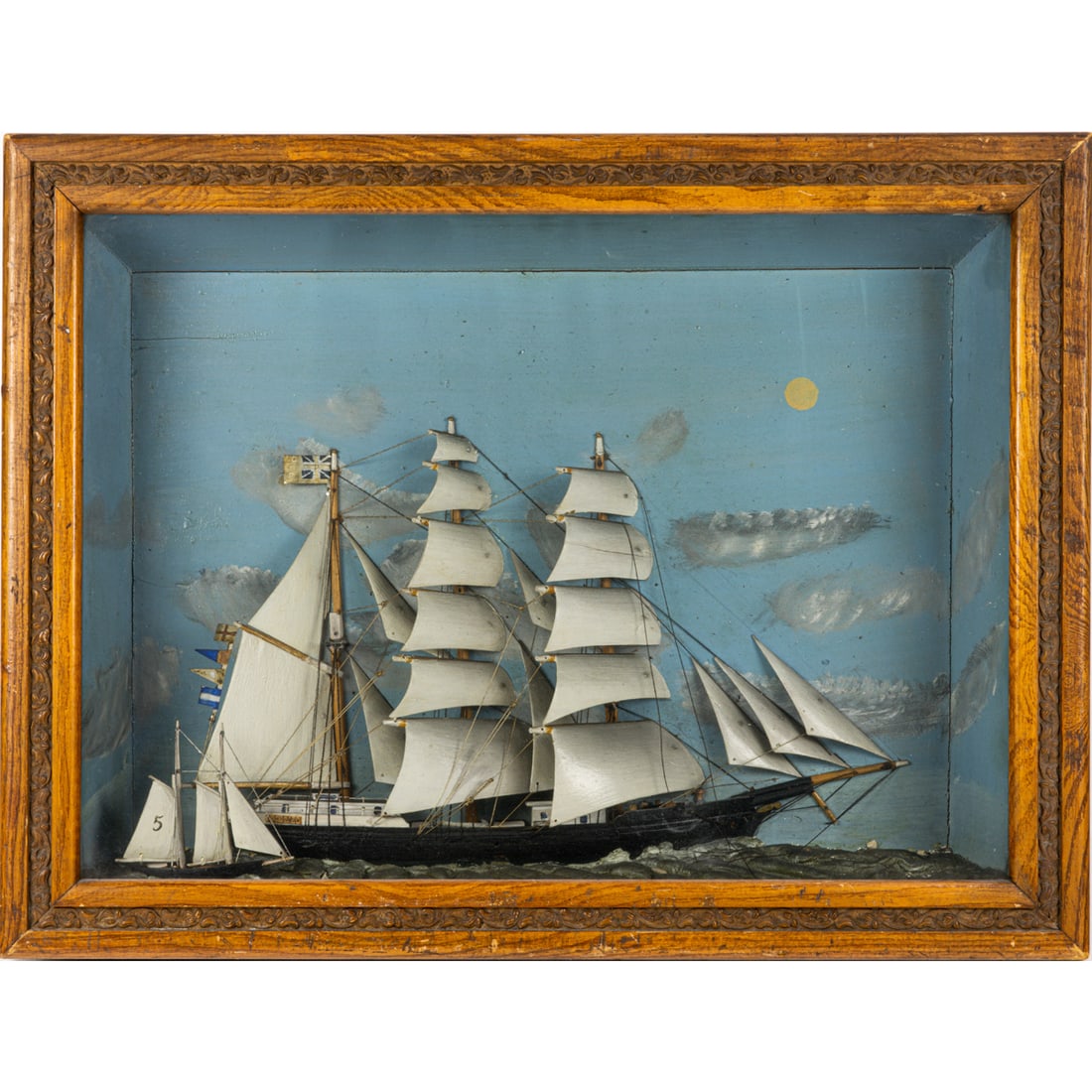 A shadow box ship diorama (1 of 3)