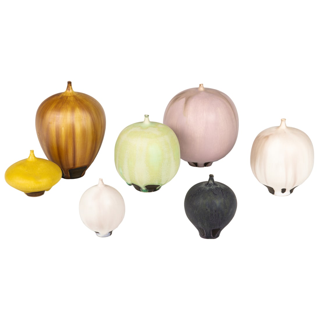 A suite of seven of Rose and Erni Cabat 'Feelie' ceramic vases (1 of 6)