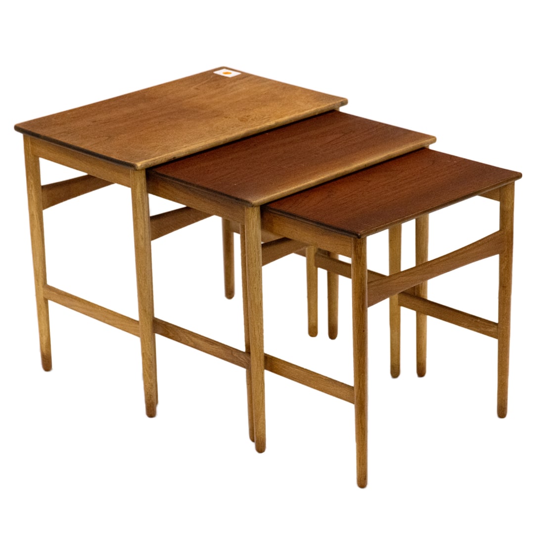A suite of three Hans J. Wegner for Andreas Tuck teak nesting tables (1 of 6)