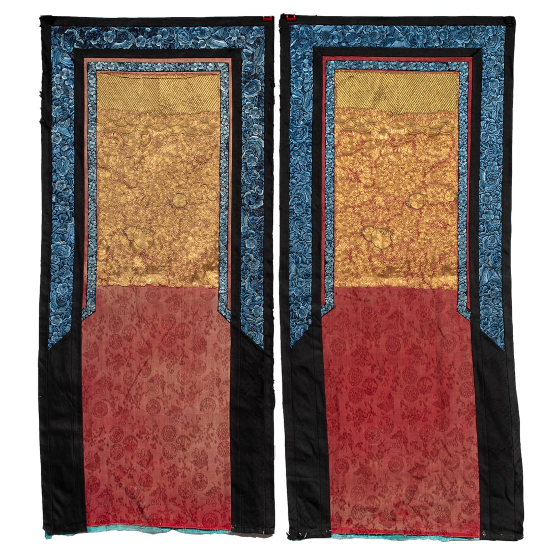 (lot of 2) Chinese embroidered panels (1 of 2)
