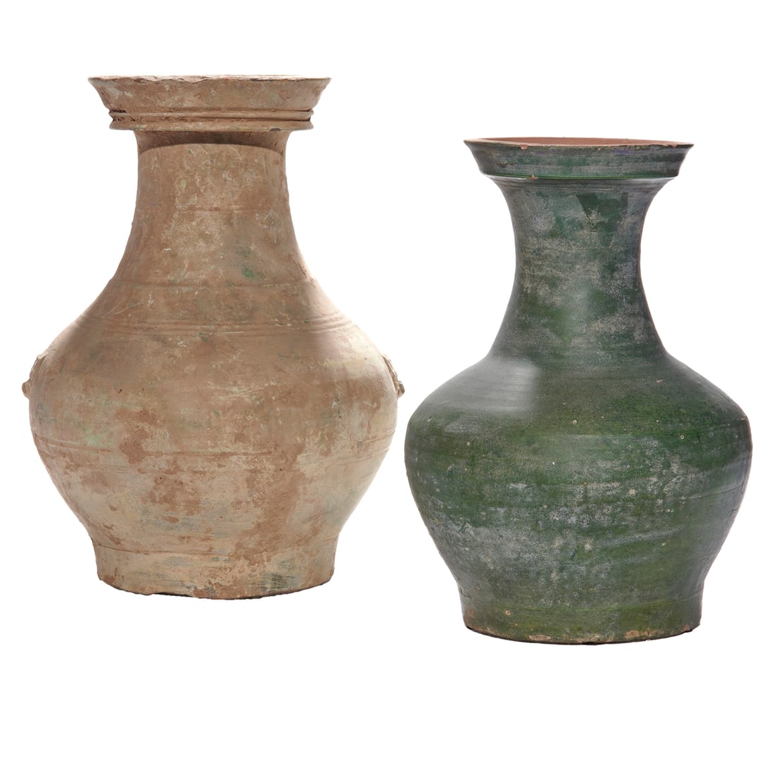 (lot of 2) Chinese Han style vases (1 of 2)