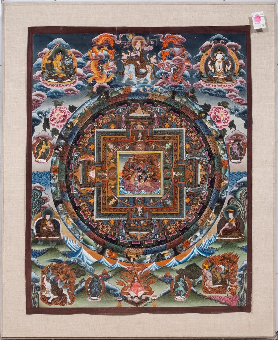 A Tibetan thangka representing a mandala (1 of 1)