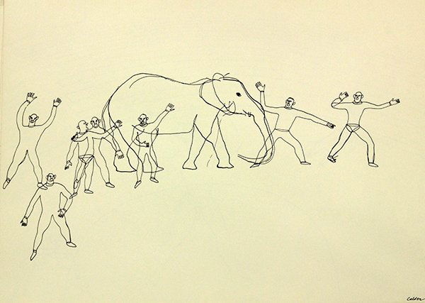 Portfolio of sixteen prints, After Alexander Cald: Portfolio of sixteen prints, "Calder's Circus," 1964, After Alexander Calder (American, 1898-1976), published by Art in America with Perls Galleries, largest paper: 13.25"h x 17.25"w. Note: Housed in