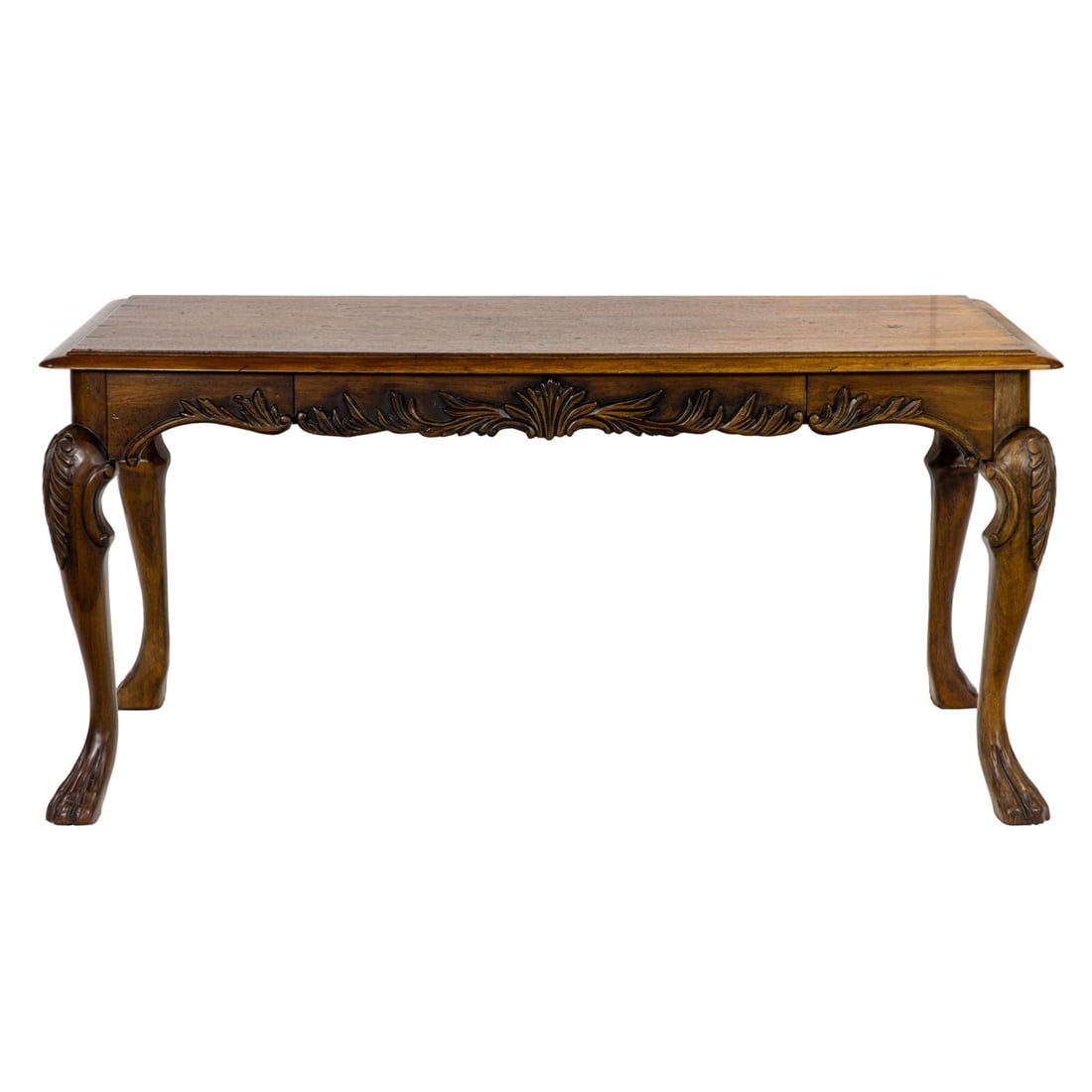 A Louis XV style oak table form desk (1 of 4)