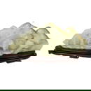 A Chinese white jade landscape carving