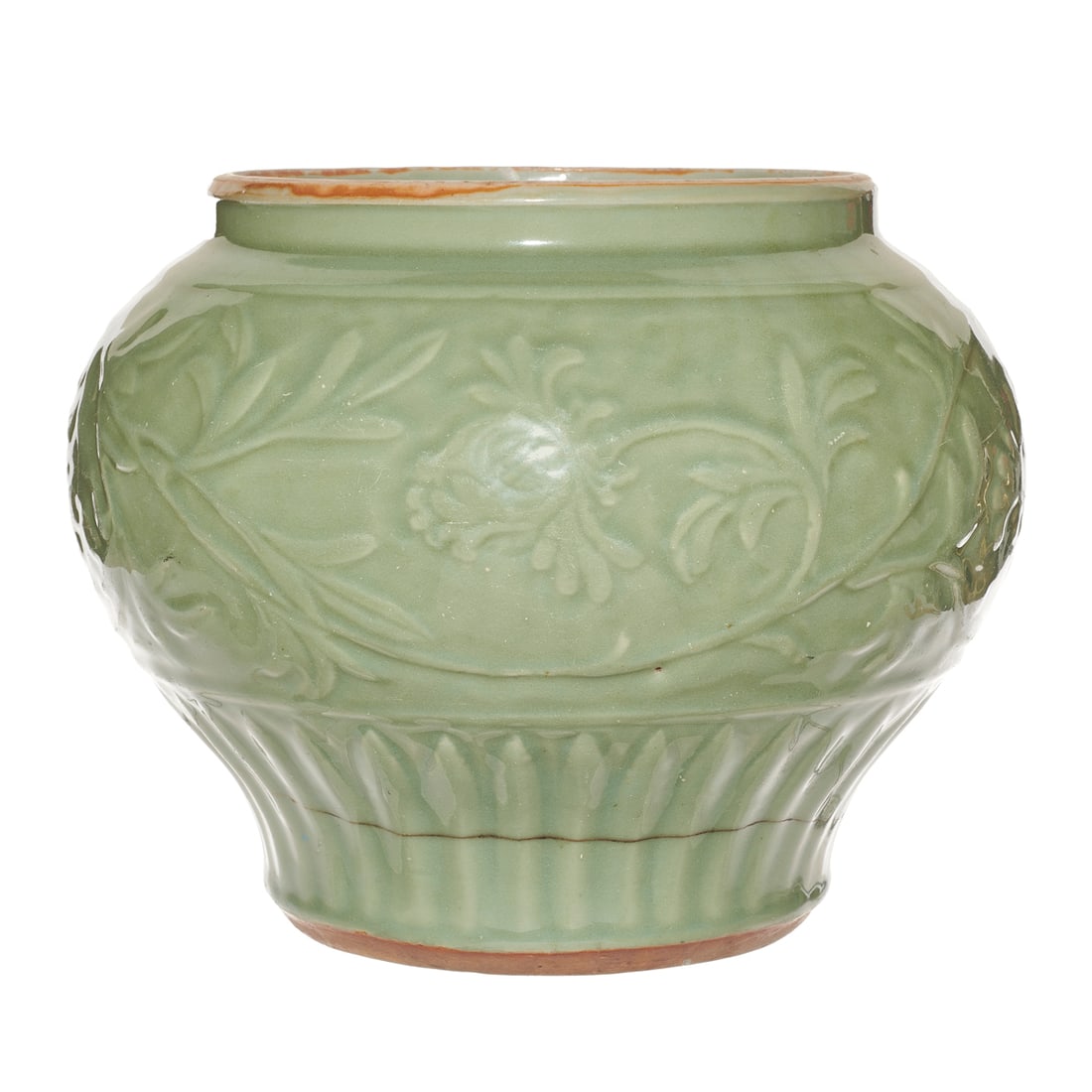 A Chinese Longquan celadon glazed jar (1 of 2)
