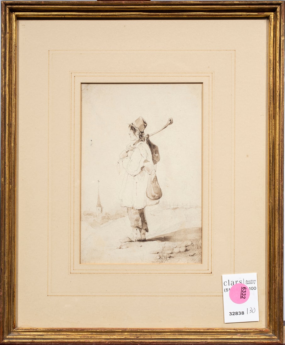 Work on paper, Attributed to Narcisse Virgilio Diaz de la Pena (1 of 1)