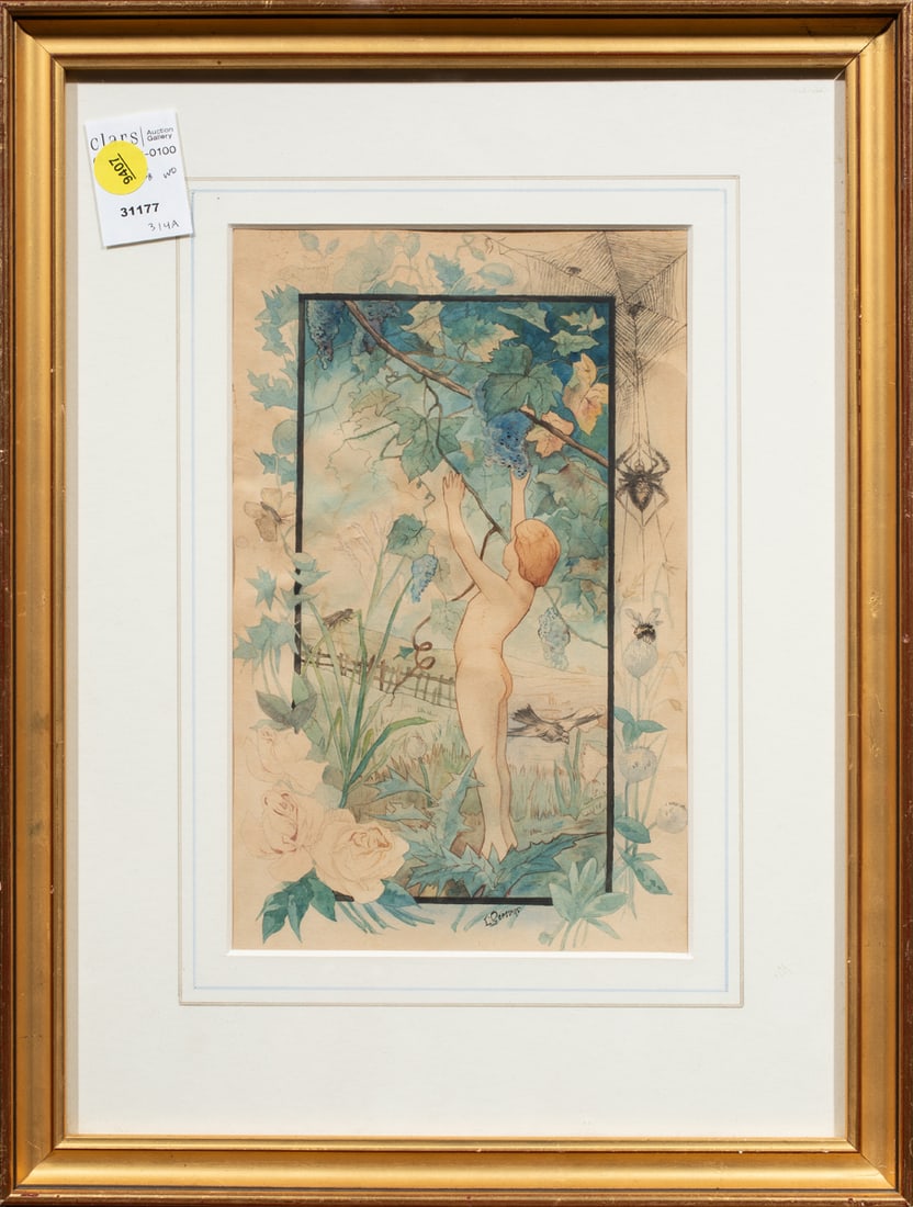 Watercolor, Manner of Harold Gaze (1 of 1)