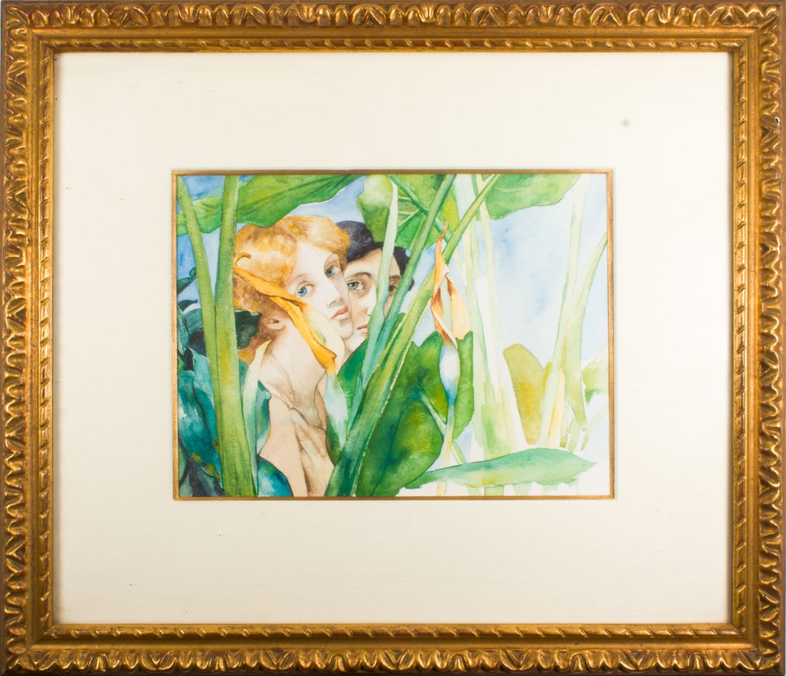 Watercolor, Manner of Pre-Raphaelite School (20th century) (1 of 1)