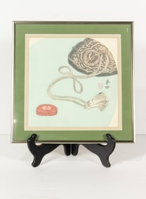 Japanese Surimono woodblock print