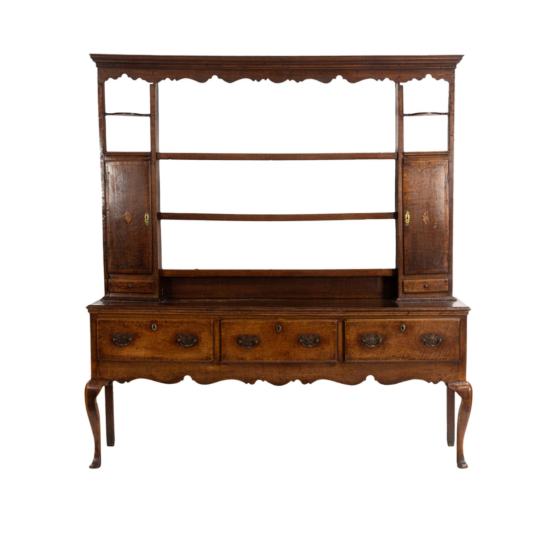 An English Queen Anne oak Welsh dresser, late 18th century (1 of 5)