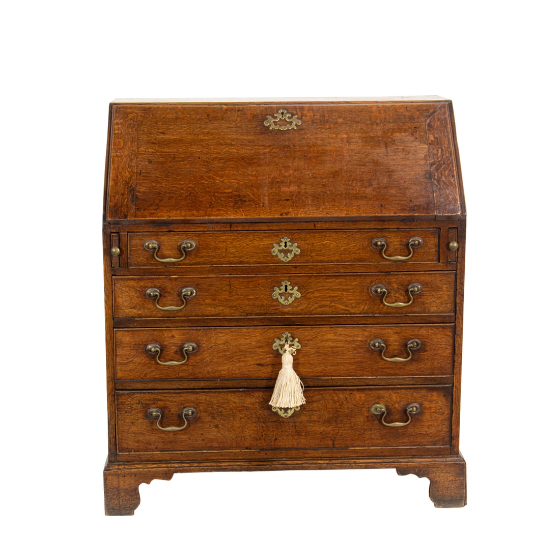 A Georgian slant front oak desk, circa 1750 (1 of 6)