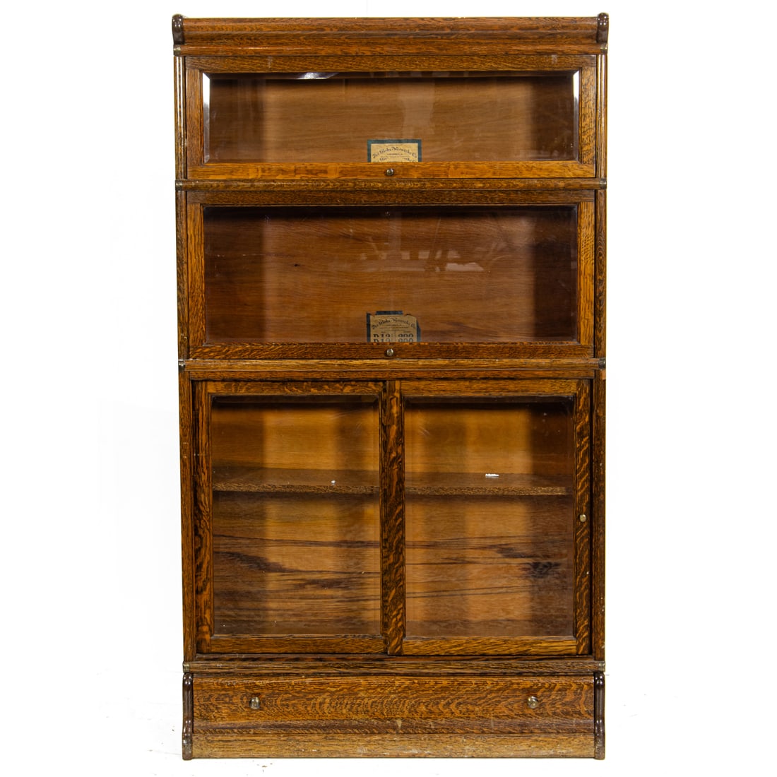 A rare Globe Wernicke Arts and Crafts barrister bookcase, circa 1910 (1 of 6)
