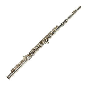 A Gemeinhartt Elkhart 'solid silver' flute 3OSHB K45324
