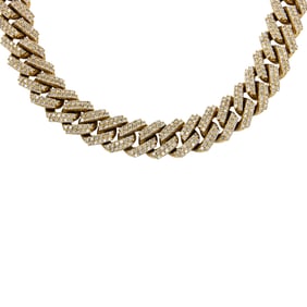 A diamond chain necklace