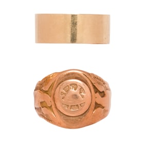 Two gold rings