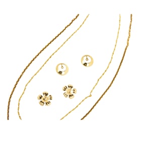 A group of 14k gold jewelry