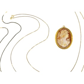 A group of 14k gold jewelry
