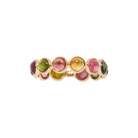 A tourmaline and 18k gold ring