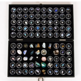 A large collection of opals and other stones