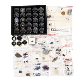 A bag of assorted gemstones