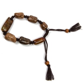 (lot of 7) Chinese hardstone beads
