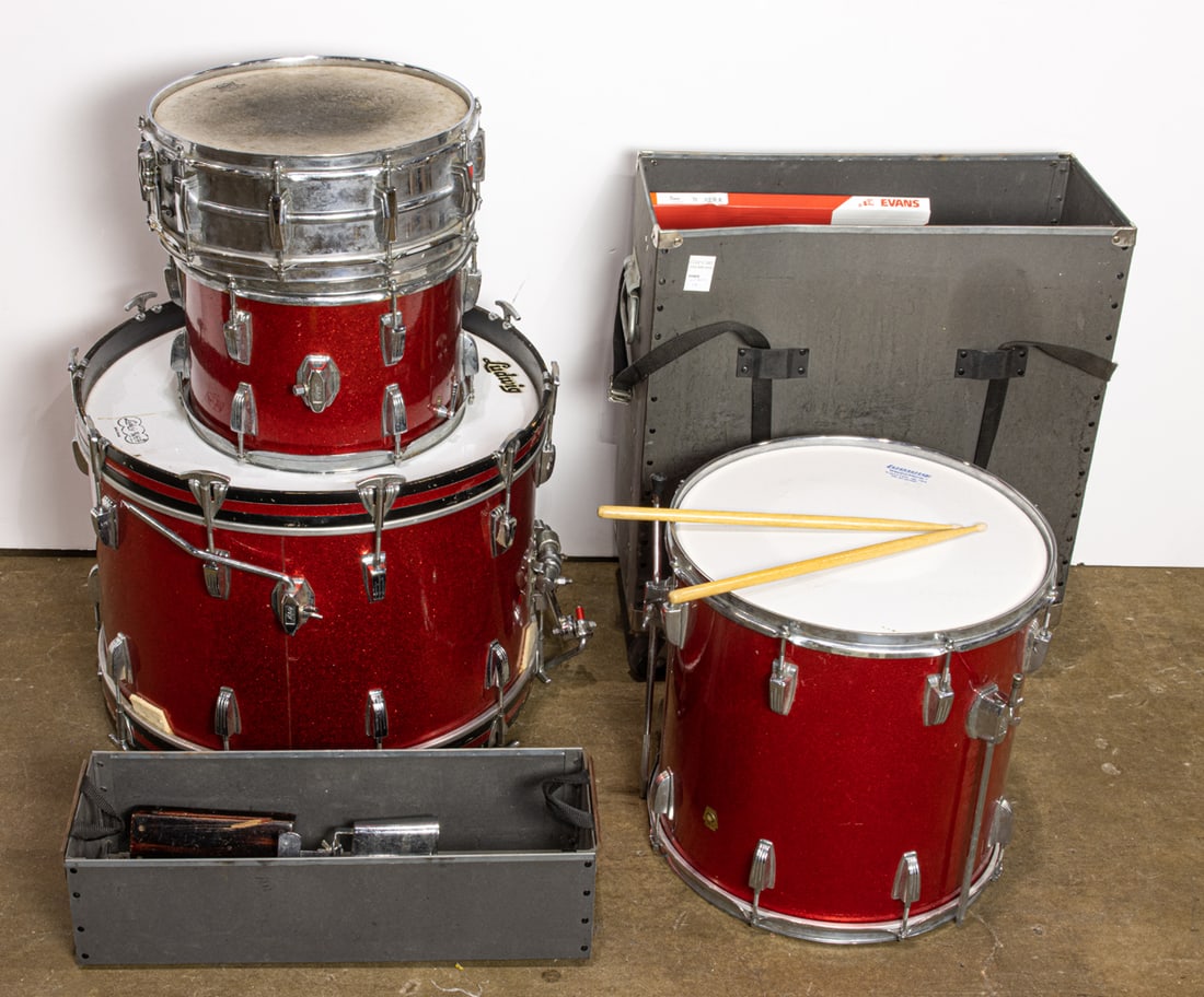 A vintage Ludwig wood drum set, circa 1955 (1 of 1)