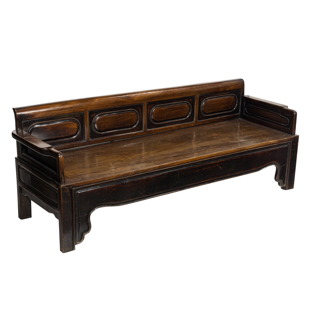 A Chinese hardwood settee (1 of 4)