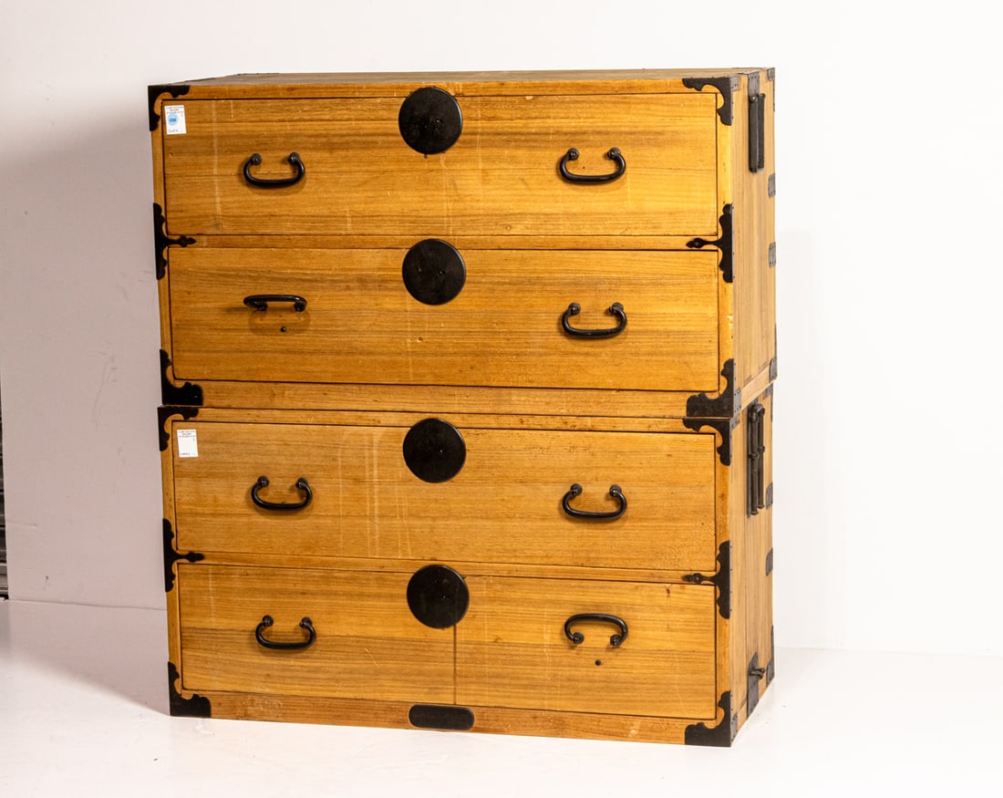 A Japanese two-part isho tansu (1 of 1)