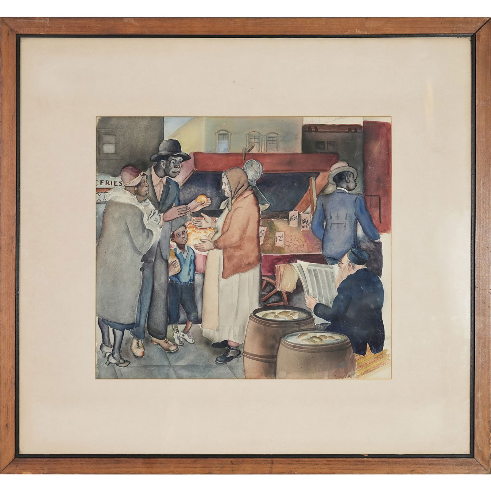 Painting, Bazelel School, Circa 1900, Judaica (1 of 4)