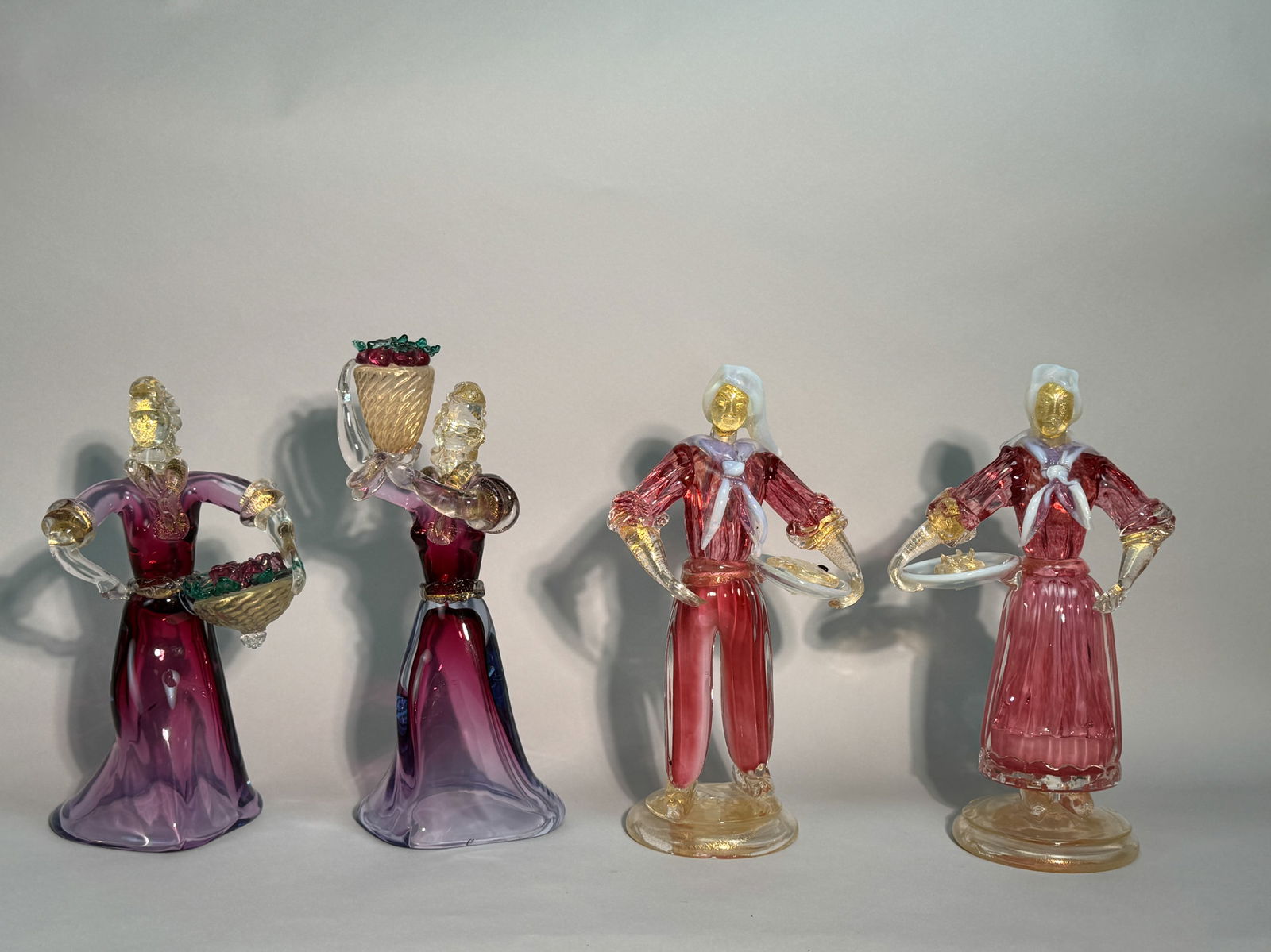 Group of Four Murano Glass Figurines, 20th Century (1 of 7)