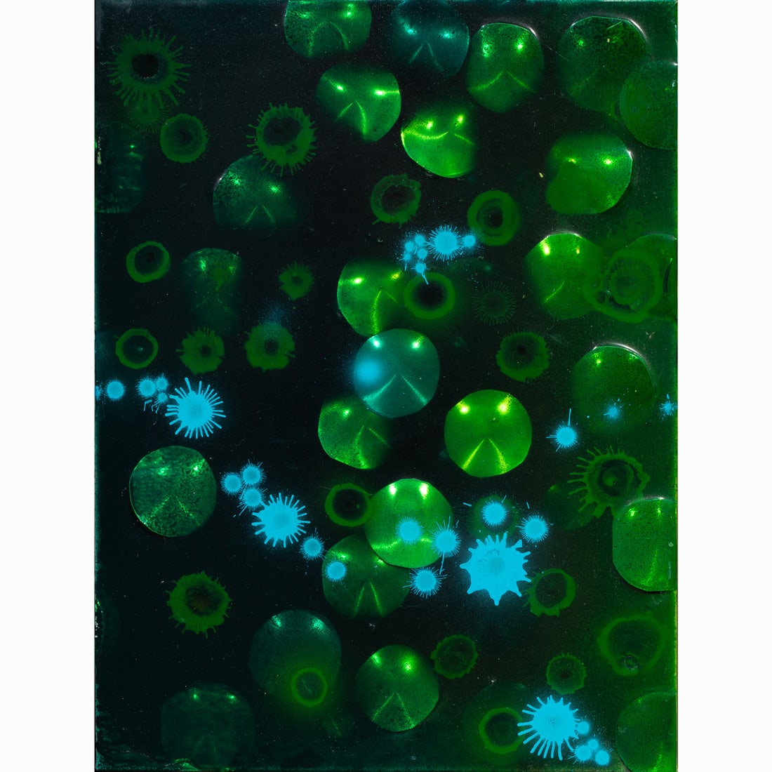 Mixed Media, Erin Parish: Erin Parish (American, b. 1966), "Under the Influence," 2005, mixed media on canvas, signed, titled and dated verso, canvas: 16"h x 12"w, overall (with frame): 17"h x 13"w. Provenance: Private Collect