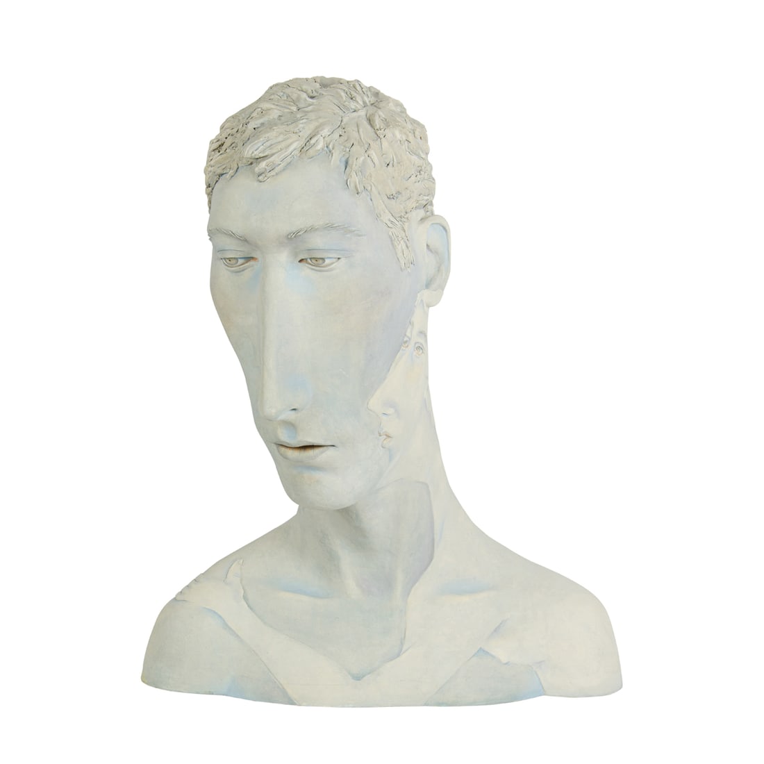 Sculpture, Beverly Mayeri: Beverly Mayeri (American, b. 1944), "Embrace," 1988, ceramic sculpture, overall: 21"h x 17"w x 13"d