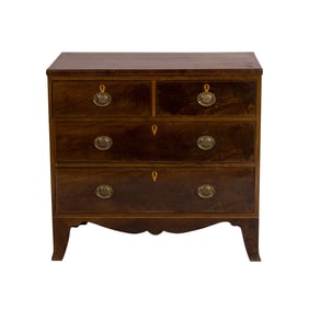 A George III style mahogany chest of drawers