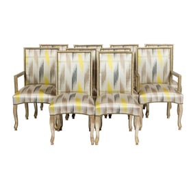 A suite of ten contemporary designer dining chairs