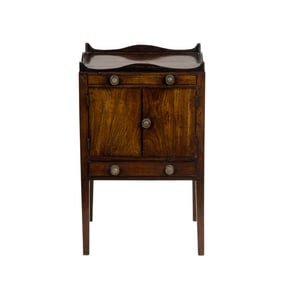 A Regency bedside commode