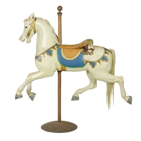 A Gustav Dentzel style carousel figure of a horse