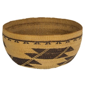 A Hupa hat basket