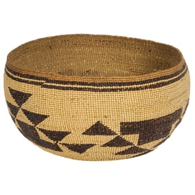 A Hupa hat basket