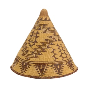 A Pitt River burden basket, Northeastern California, early 20th century