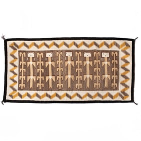 A Navajo Yei corn maiden carpet