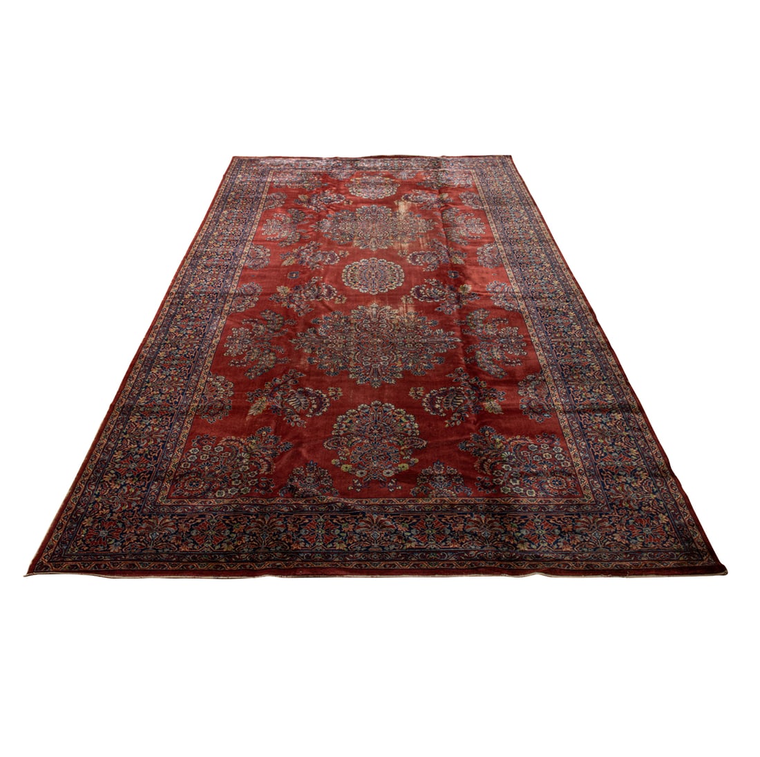 A Sarouk style machine made carpet (1 of 4)