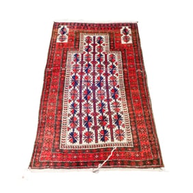 An Afghan prayer rug