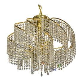 A Contemporary Italian crystal chandelier