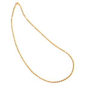 An 18k gold chain