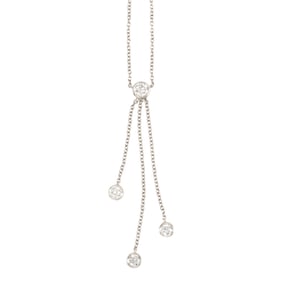 A Tiffany & Co diamond and platinum necklace