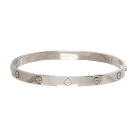 A Cartier 18k white gold Love bracelet
