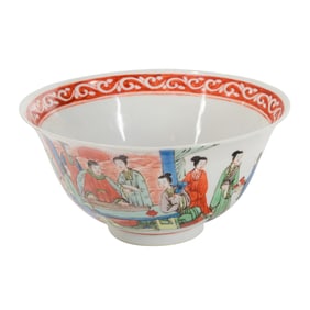 A Chinese famille verte bowl