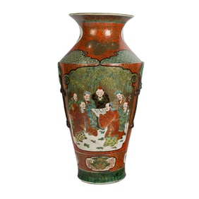 A Japanese Kutani vase